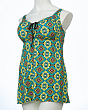 Купальники раздельные Sisianna 318001 узор платье (66-74) Купальник - зеленый-желтый