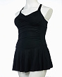 Купальники сплошные SameGame 23001 платье (40-48) Купальник - черный