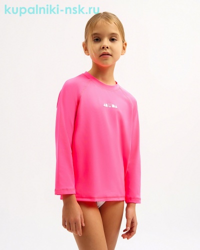 4019 Гидрофутболка для девочки (3-12 лет) - Купальники-НСК. Купальники и плавки оптом и в розницу.