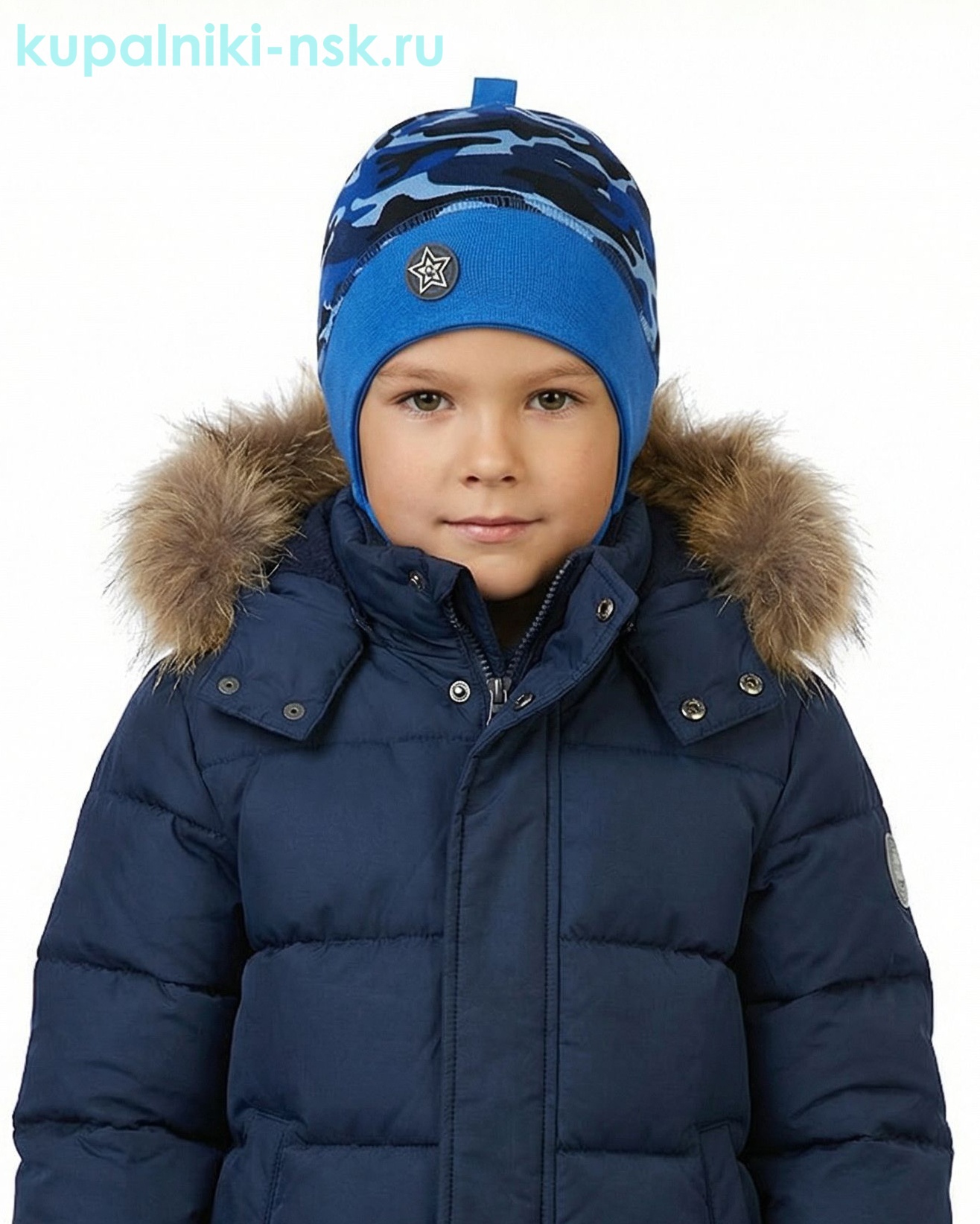 03-32-BT Шапка для мальчика (50-52)