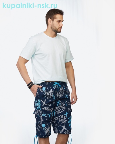 1220 Q Шорты прогулочные мужские (44-54) - Купальники-НСК. Купальники и плавки оптом и в розницу.