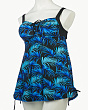 Купальники раздельные SameGame 106 Купальник раздельный платье (58-66) - черный-синий