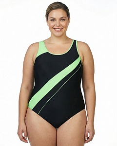 383 F Купальник сплошной спортивный (50-58)