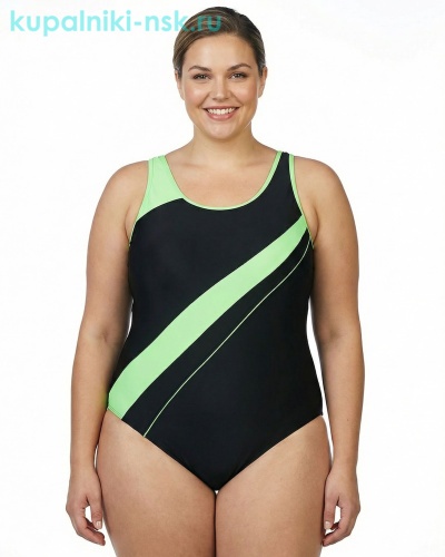 383 F Купальник сплошной спортивный (50-58) - Купальники-НСК. Купальники и плавки оптом и в розницу.