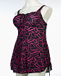 Купальники раздельные Z. Five 06155 платье (50-58) Купальник - черный-т.розовый