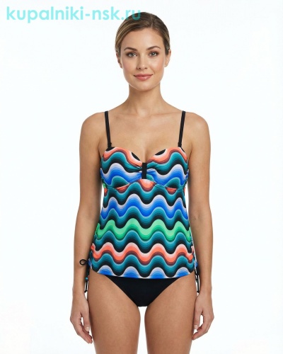 23358-1 Купальник раздельный танкини (42-50) - Купальники-НСК. Купальники и плавки оптом и в розницу.