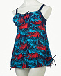 Купальники раздельные SameGame 106 Купальник раздельный платье (58-66) - т.синий-красный
