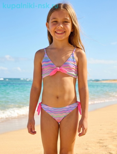 876 BH Купальник раздельный для девочки (104-140) - Купальники-НСК. Купальники и плавки оптом и в розницу.