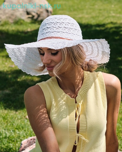 15309 Шляпа кружево (56-58) - Купальники-НСК. Купальники и плавки оптом и в розницу.
