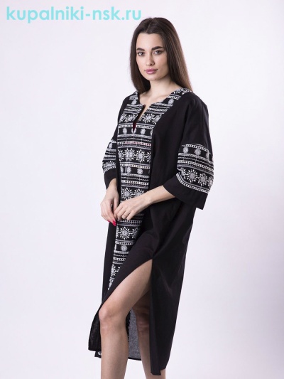 Клаудиа орнамент батист (M/L) Туника - Купальники-НСК. Купальники и плавки оптом и в розницу.