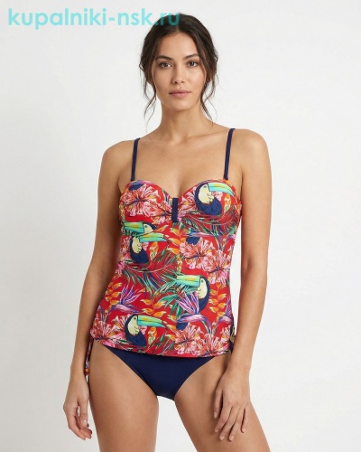 23473-2 Купальник раздельный танкини (42-50) - Купальники-НСК. Купальники и плавки оптом и в розницу.