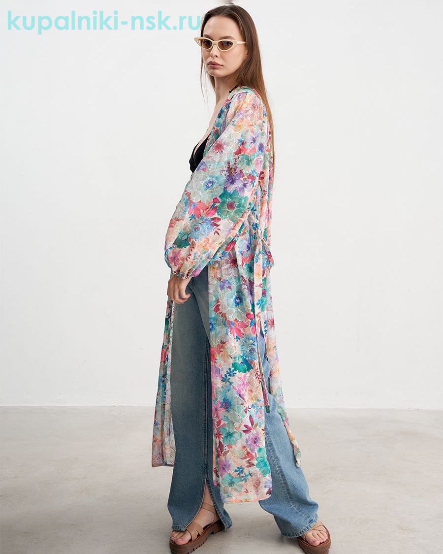 Сабина шифон Ришелье Платье-халат (42-46)
