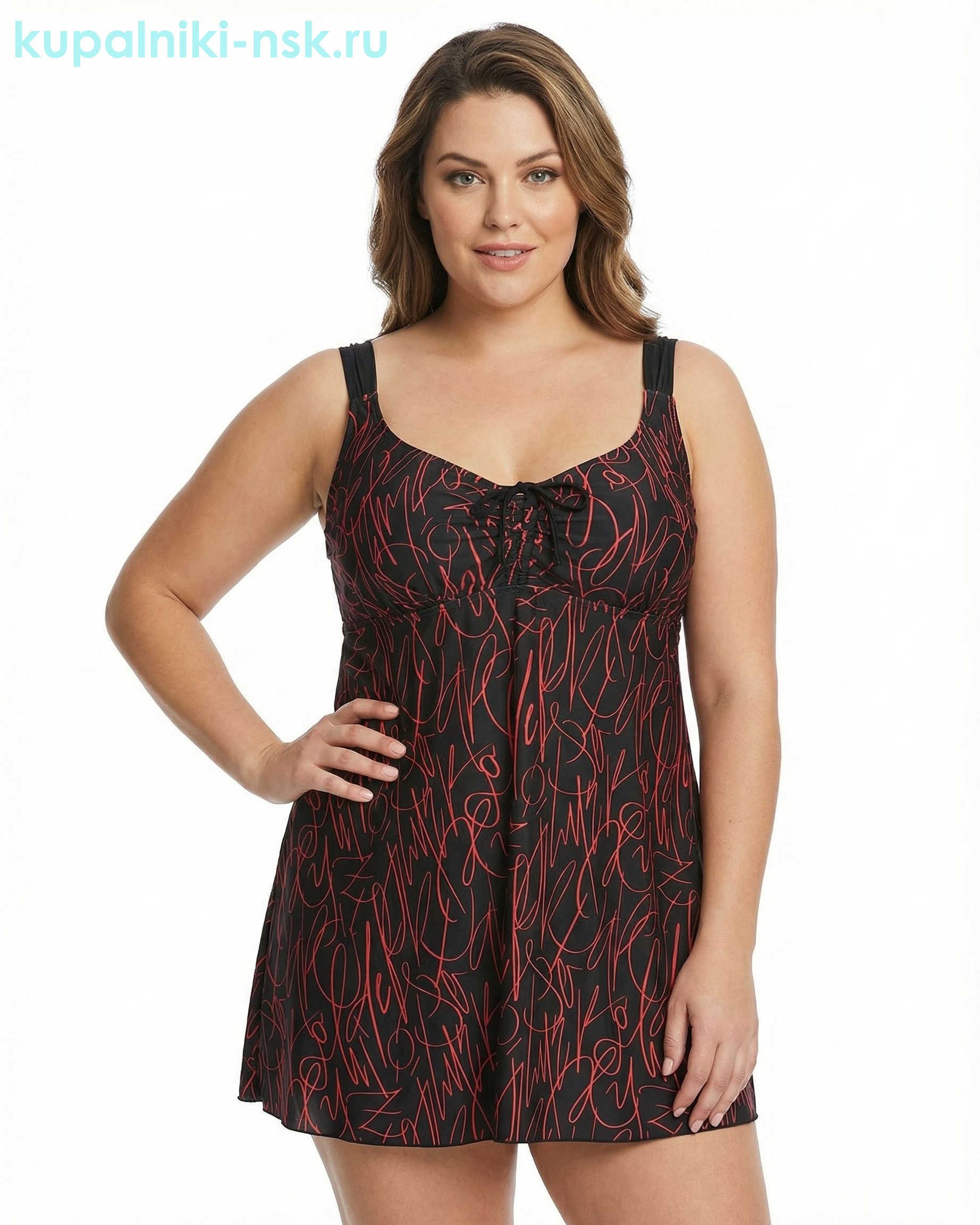 25099 F Купальник раздельный платье (64-72)