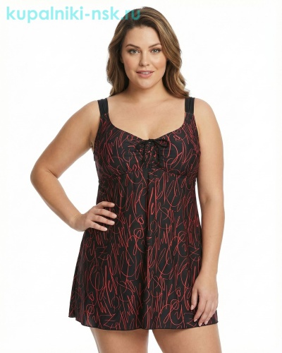 25099 F Купальник раздельный платье (64-72) - Купальники-НСК. Купальники и плавки оптом и в розницу.