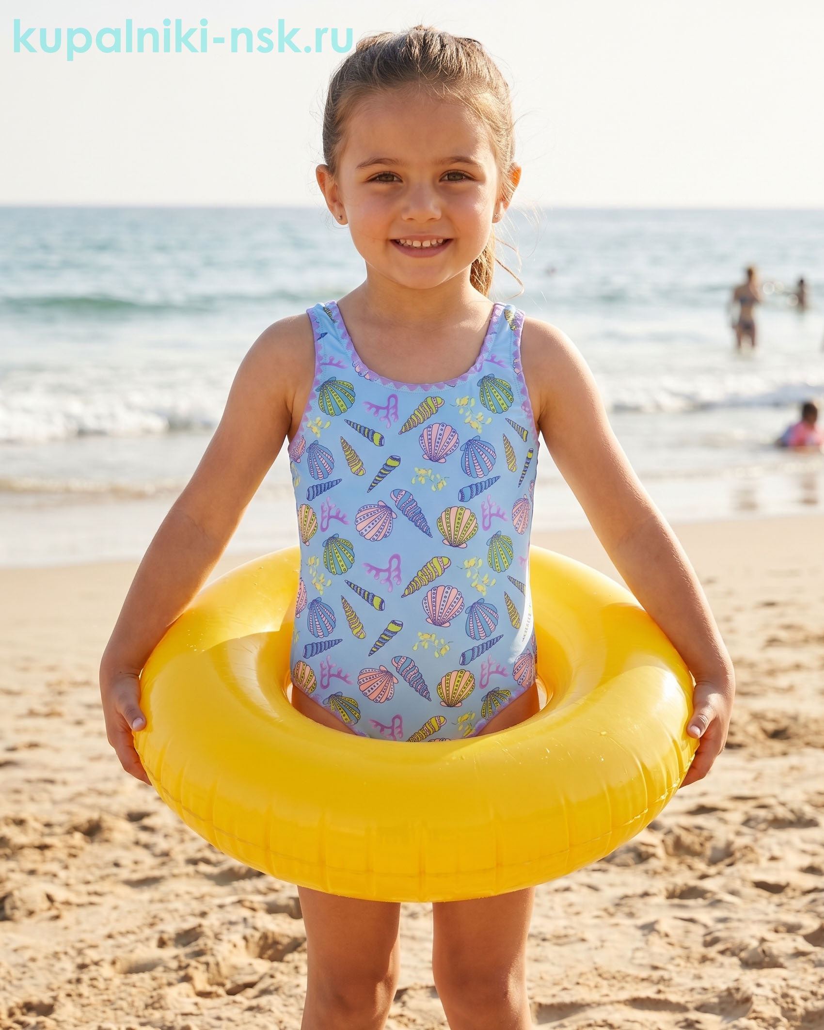 867 BH Купальник сплошной для девочки (104-140)