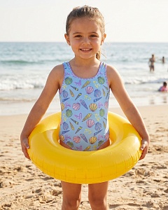 867 BH Купальник сплошной для девочки (104-140)