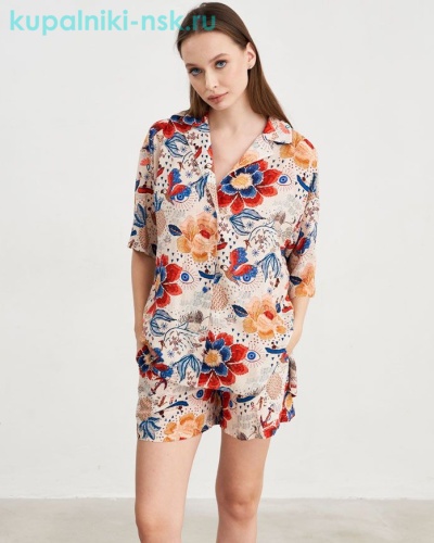 Гавайи вискоза Вояж Комплект (42-50) - Купальники-НСК. Купальники и плавки оптом и в розницу.