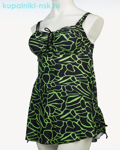 06155 Купальник раздельный платье (52-60) - Купальники-НСК. Купальники и плавки оптом и в розницу.