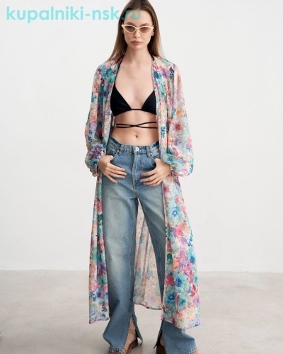 Сабина шифон Ришелье Халат (46-50) - Купальники-НСК. Купальники и плавки оптом и в розницу.