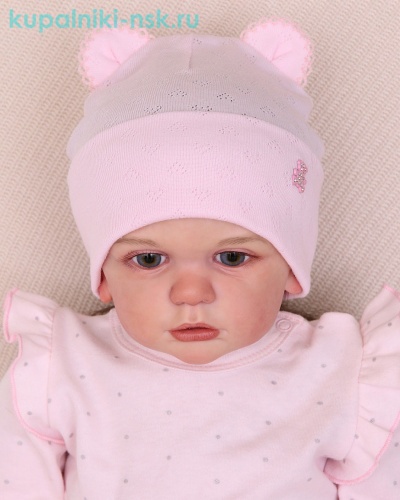 07-10-NT Шапка с ушками для девочки (46-48) - Купальники-НСК. Купальники и плавки оптом и в розницу.