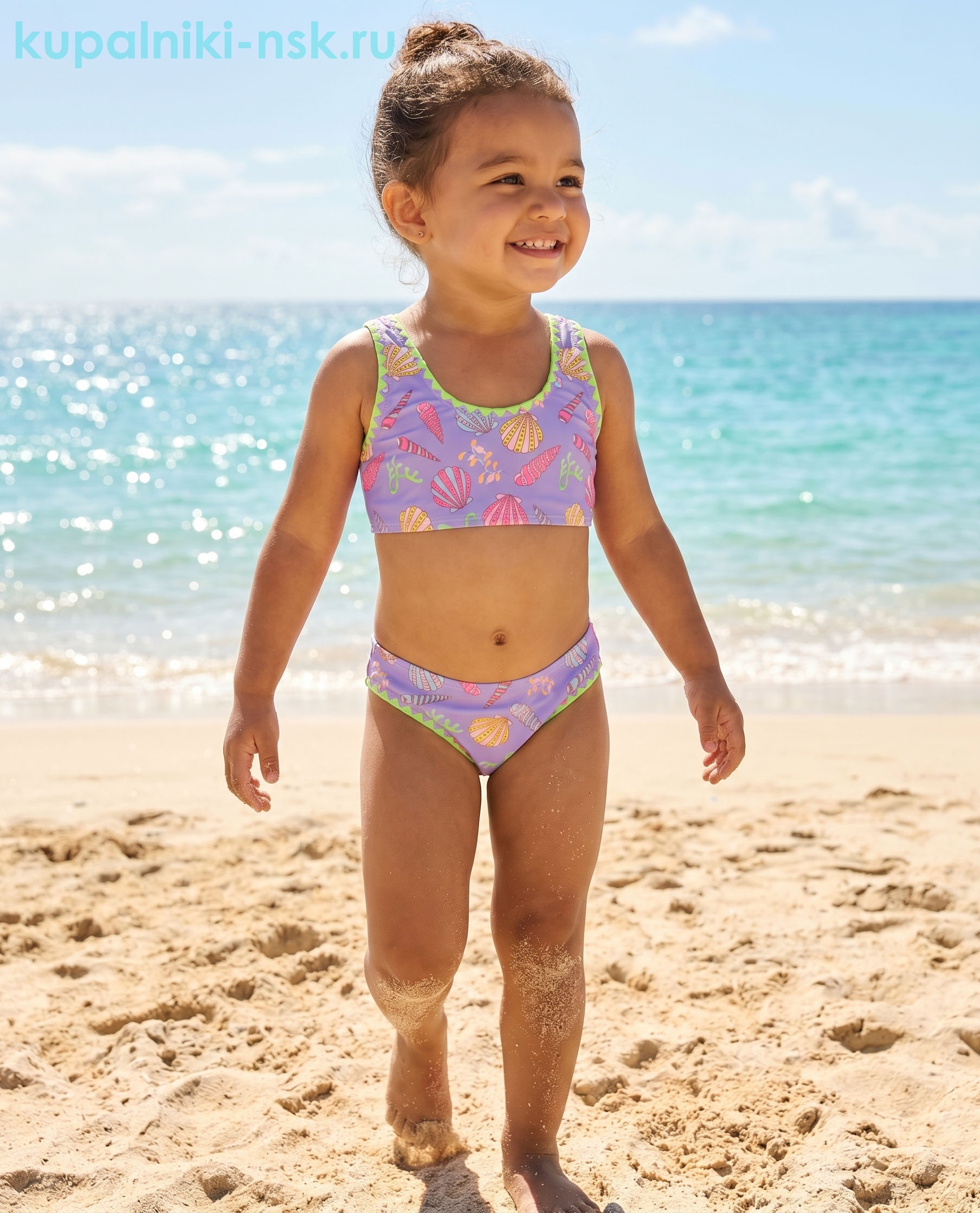 865 BH Купальник раздельный для девочки (104-140)