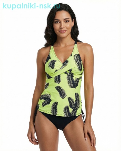 23685 Купальник раздельный танкини (40-48) - Купальники-НСК. Купальники и плавки оптом и в розницу.
