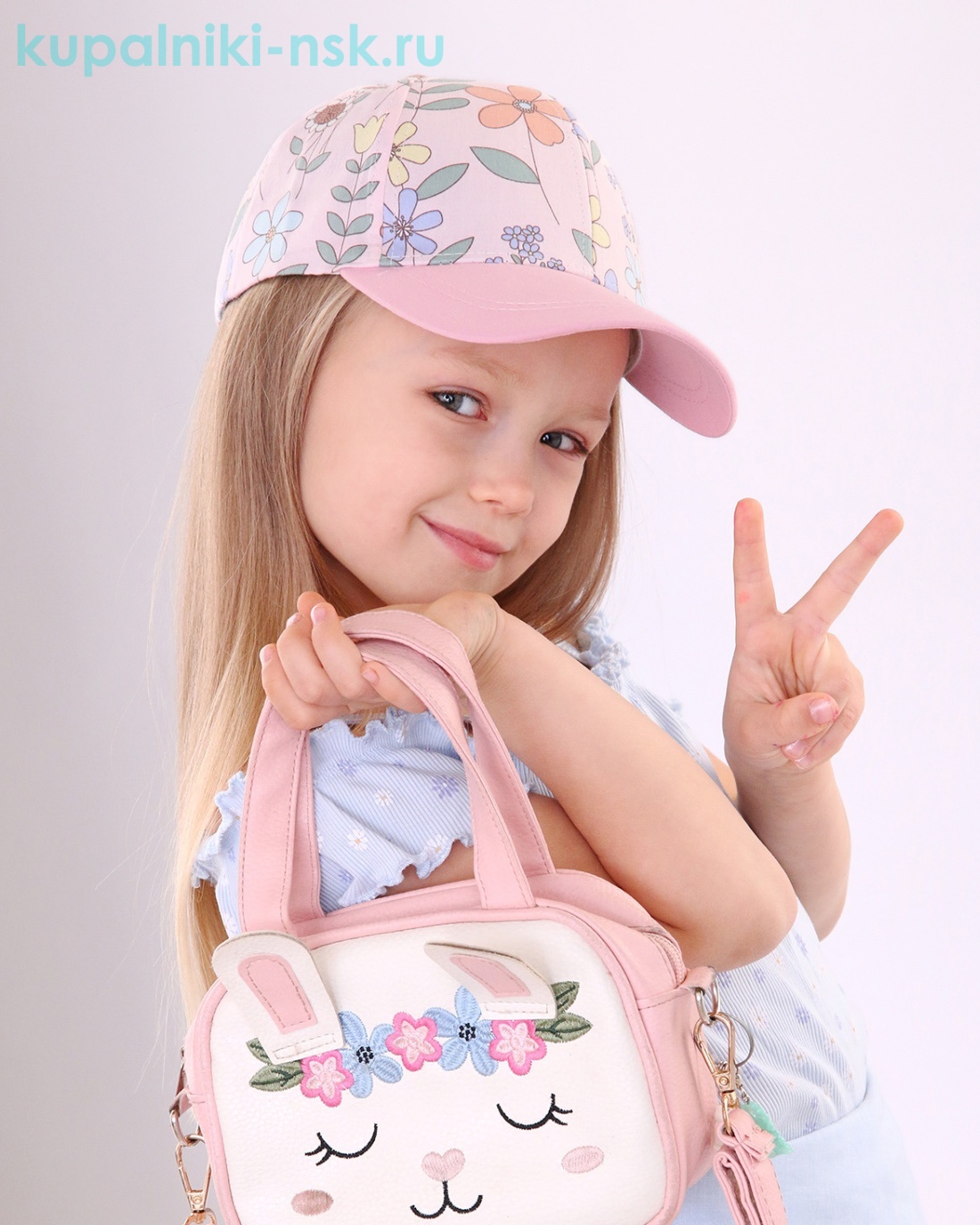 741-BS Бейсболка для девочки (50-52)