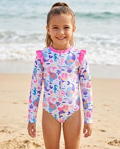 863 BH Купальник сплошной для девочки (98-128)