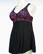 Купальники раздельные Z. Five 24460-2 платье (56-64) Купальник - черный-т.розовый