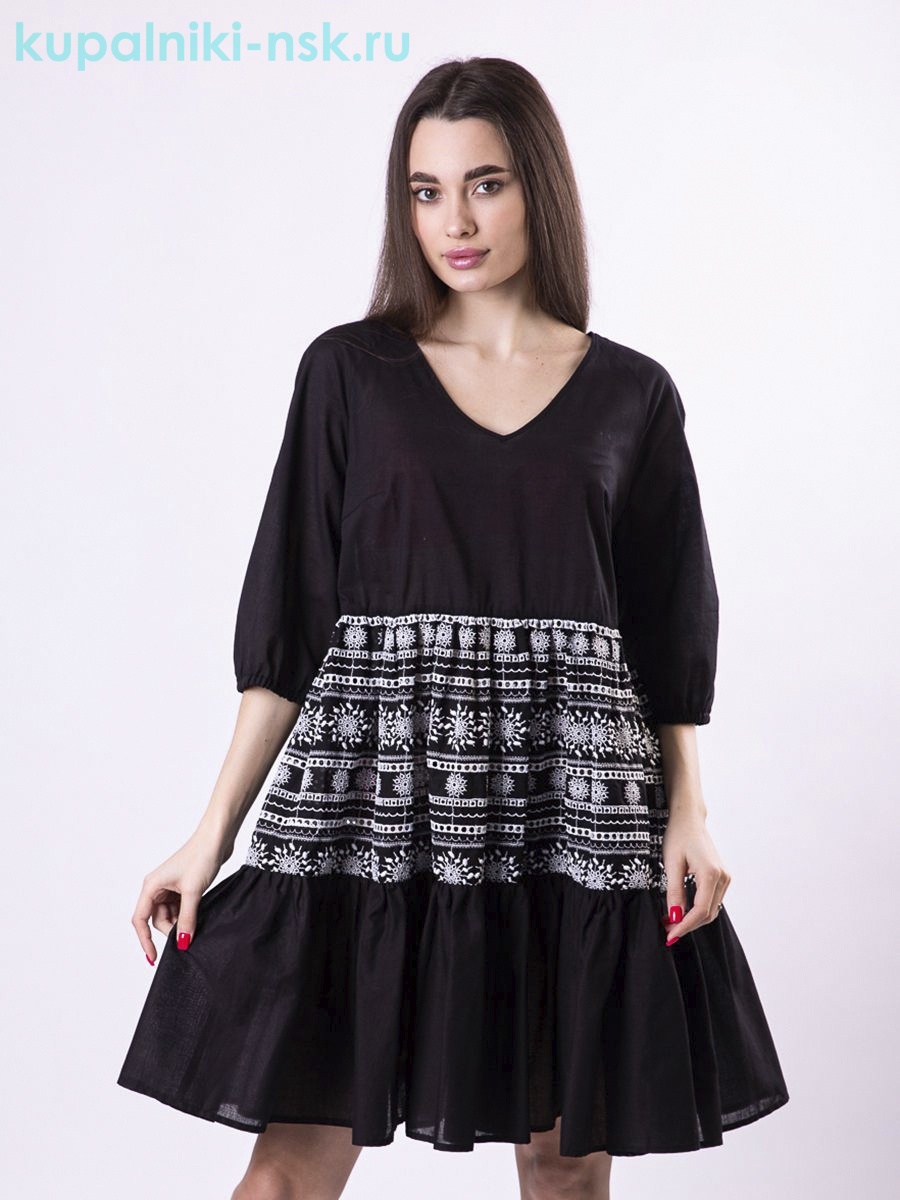 Гербера орнамент батист (S-L) Туника