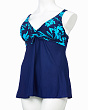 Купальники раздельные Sikerllen 9925 # платье (62-70) Купальник - т.синий-голубой