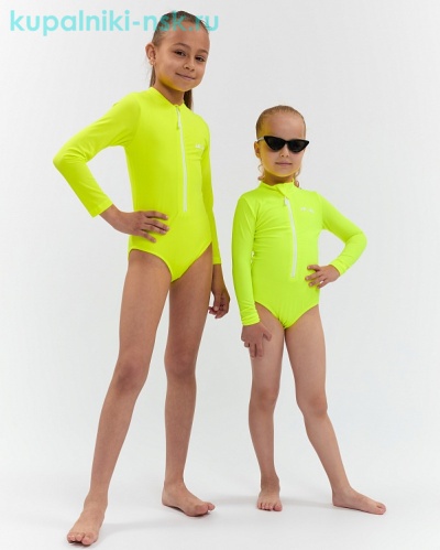 1062 Купальник сплошной для девочки (3-12 лет) - Купальники-НСК. Купальники и плавки оптом и в розницу.