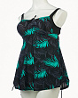 Купальники раздельные SameGame 106 Купальник раздельный платье (58-66) - черный-зеленый