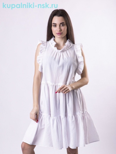 Вероника White (M/L) Туника - Купальники-НСК. Купальники и плавки оптом и в розницу.